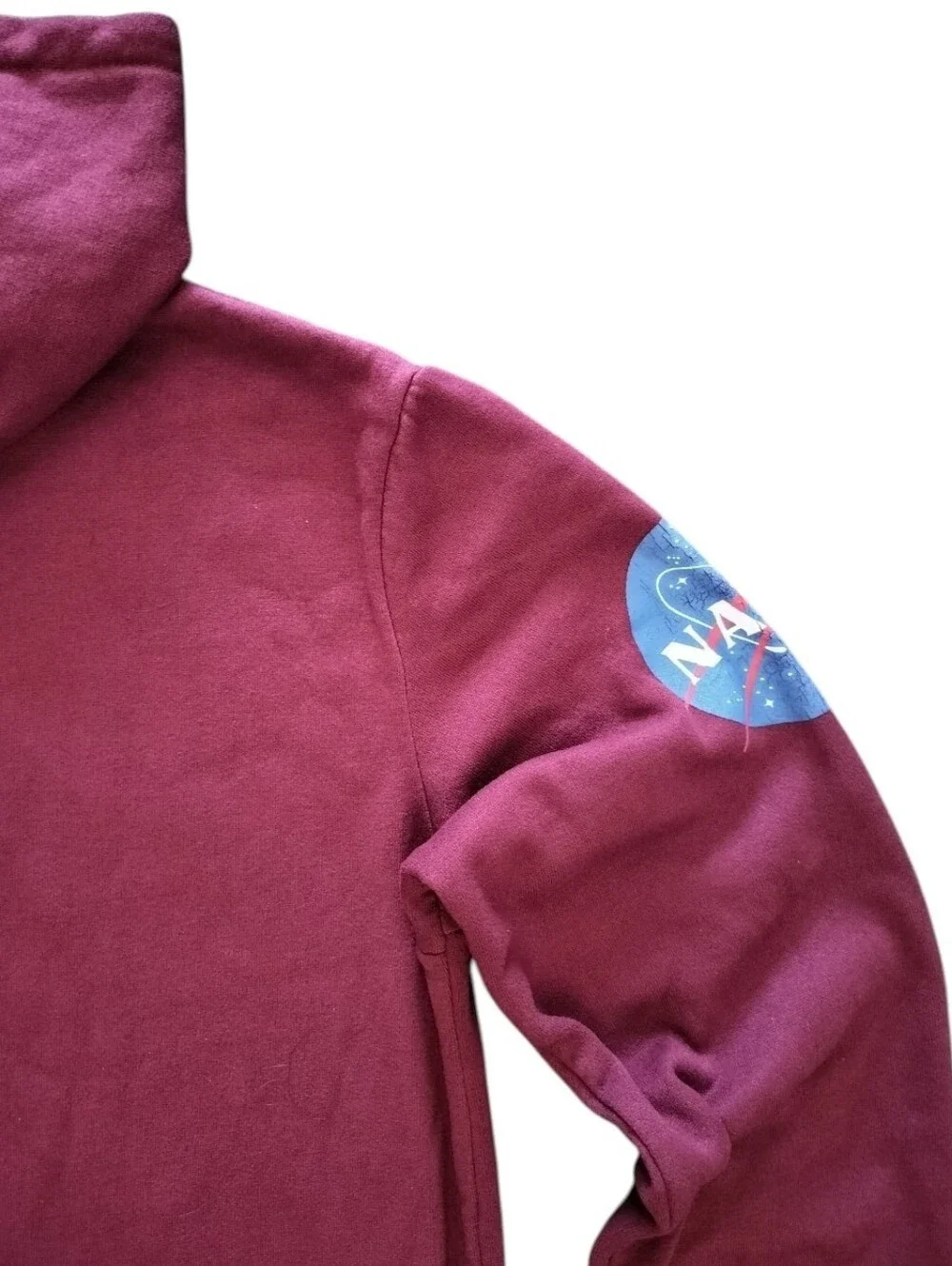 NASA Logo Maroon Hoodie Sweatshirt - Unisex Hoodie